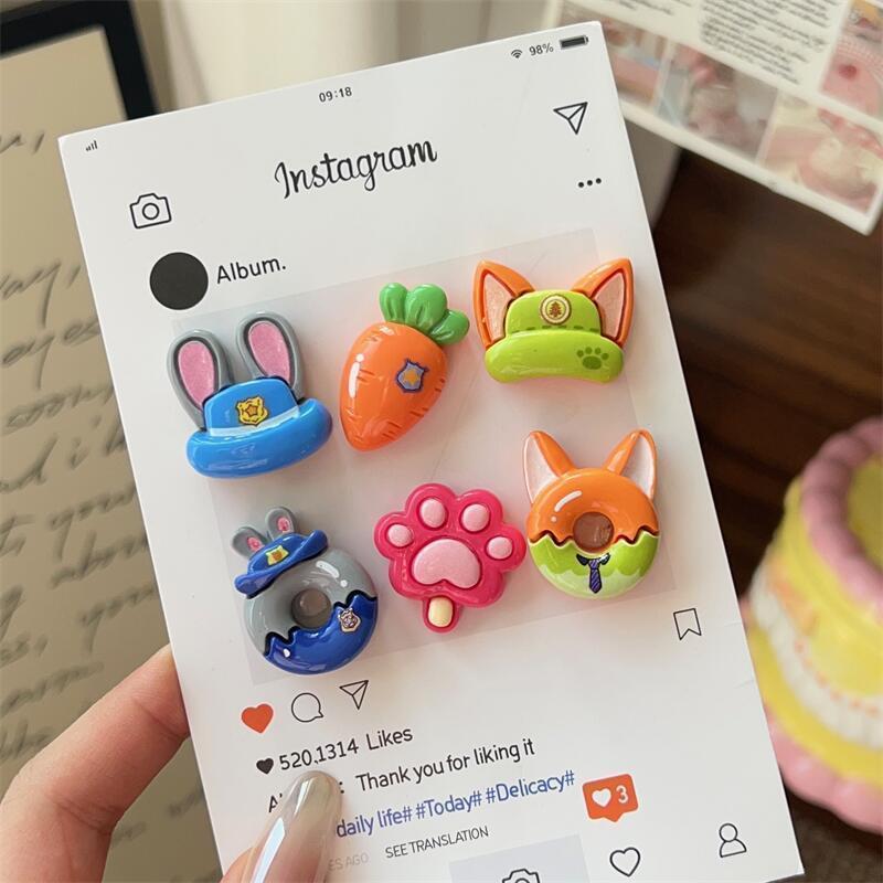 เมืองสัตว์ แม่เหล็กติดตู้เย็นน่ารักแม่เหล็กกระดานข้อความโพลารอยด์ เป๊กบอร์ด ตกแต่งประตูทางเข้าเหมาะสําหรับห้องและห้องนั่งเล่นตกแต่