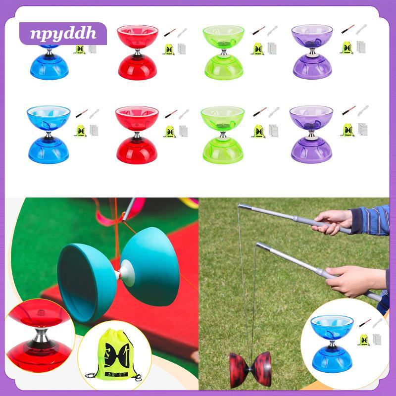 [npyddh] ชุดของเล่น Diabolo จีน Fun Classic ทนทาน yo yo jugling ของเล่น Triple Bearing Professional 