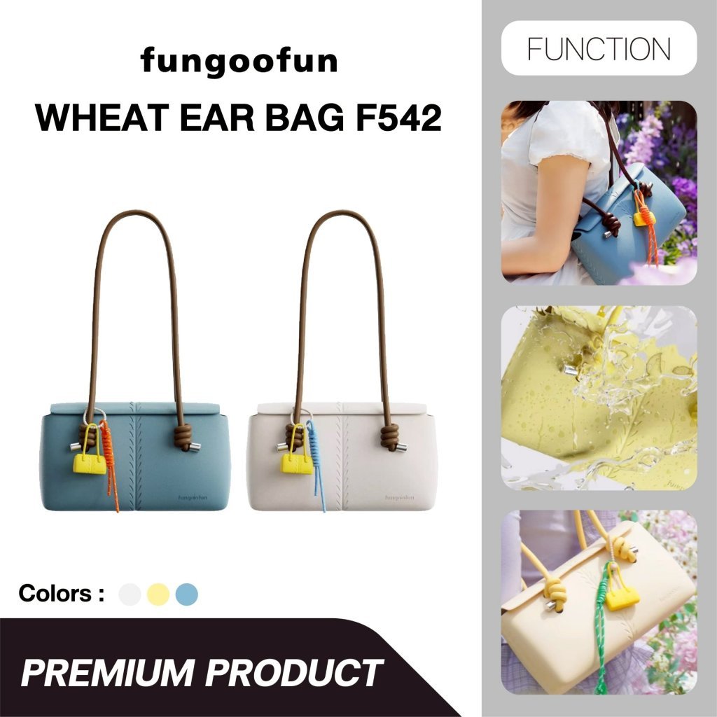 Fungoofun Wheat Ear Bag กระเป๋าสะพาย ดีไซน์นวัตกรรม EVA กันน้ำ น้ำหนักเบา รุ่น F542