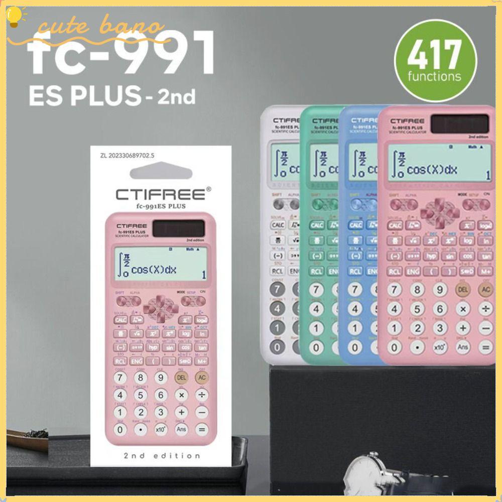 BANO 991ES Plus-2nd Edition เครื่องคิดเลขวิทยาศาสตร์พกพา พร้อมฟังก์ชั่นคณิตศาสตร์ 417 ฟังก์ชั่นศึกษา