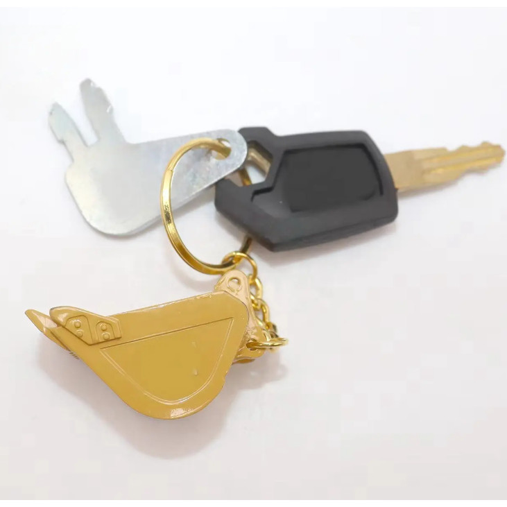1PCS ปุ่มเหมาะสําหรับ CAT Excavator อุปกรณ์หนักพวงกุญแจ 5P8500 F0002 8H5306 กุญแจจุดระเบิดพร้อมพวงกุ