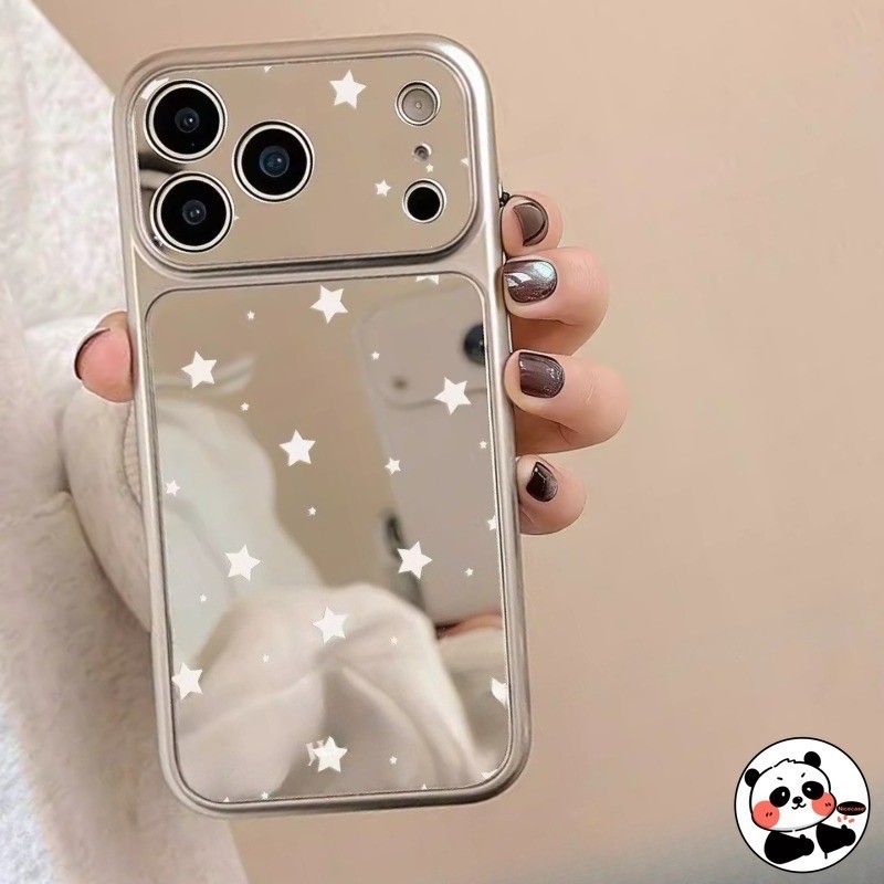 กระจกเงินเคสโทรศัพท์สําหรับVivo V70 FE V60 V60E V50 V50E V40 V30 SE V30E V29 Lite V29E V25 V25E V23E V23 V21 Pro 5G 4Gหรูหราสไตล์การ์ตูนInsปลอกดาวน่ารัก