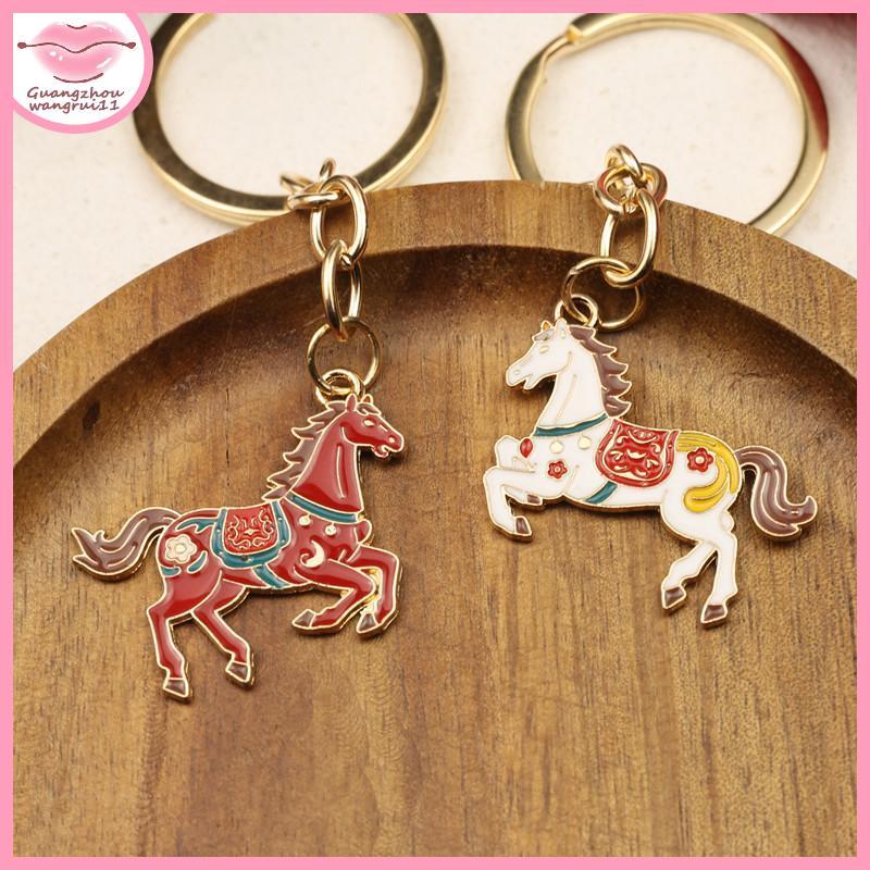[GZ] 2026 พวงกุญแจปีม้า Luy Zodiac Horse จี้ปีใหม่ Blessing พวงกุญแจกระเป๋าแขวนอุปกรณ์ตกแต่งของขวัญ TH