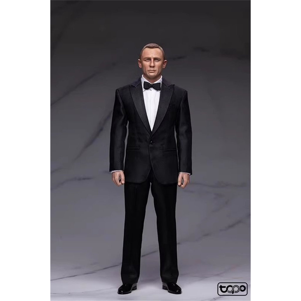 [Boutique] Ready Stock TOPO STUDIO TP021 James Bond James Bond 007 การ์ดแขวนเดรสสีดํา