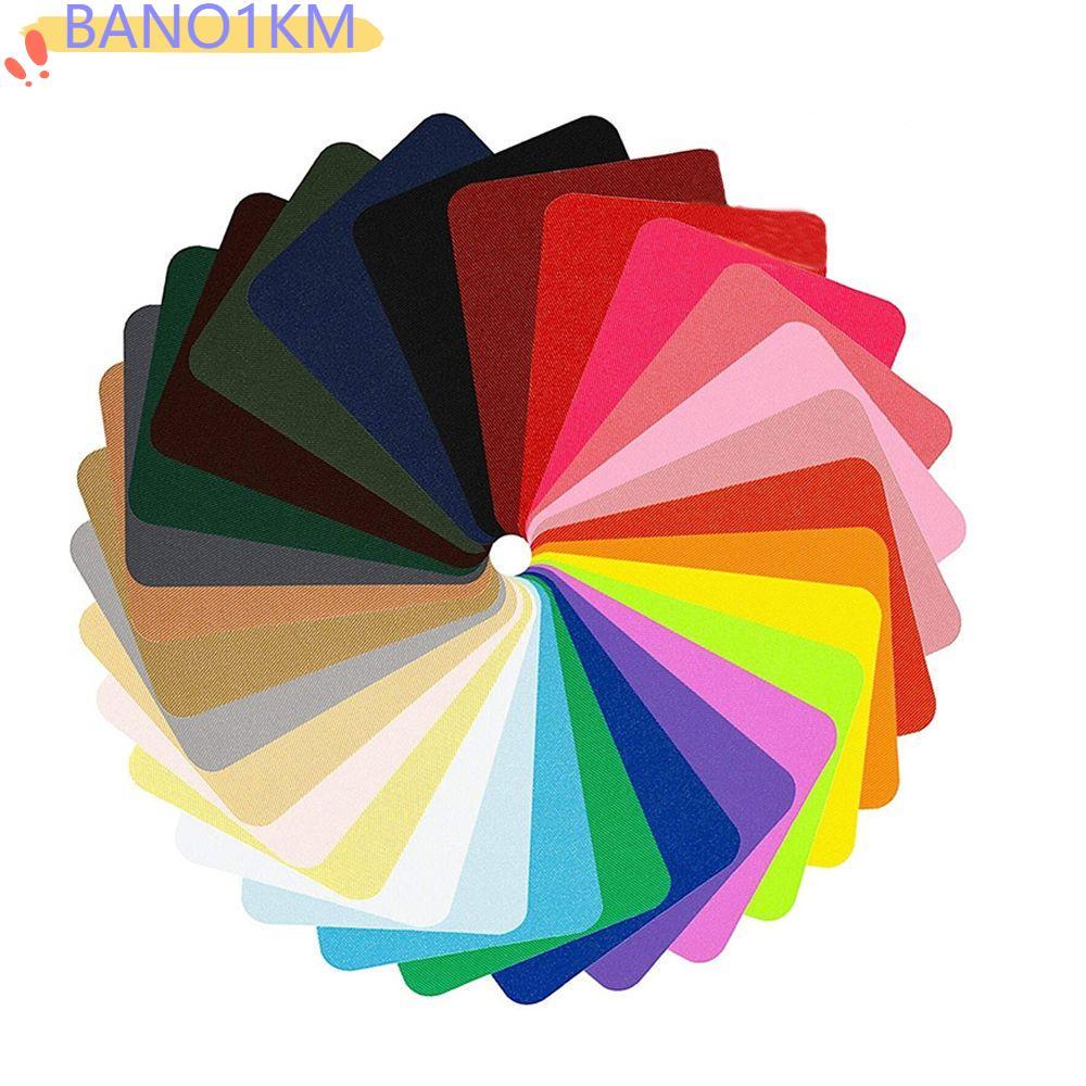 BANO1KM เสื้อแจ็คเก็ตซ่อมเสื้อผ้าอุปกรณ์เสริมป้ายสติกเกอร์ความร้อนโอนเส้นทางผ้ารีด