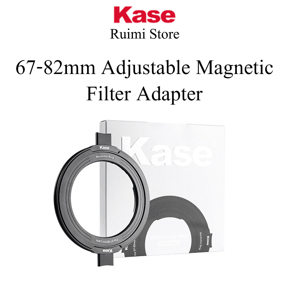 Kase 67-82mm รูรับแสงที่ปรับได้แม่เหล็กกรองแหวนเข้ากันได้เกลียว / แม่เหล็กวงกลมกรอง