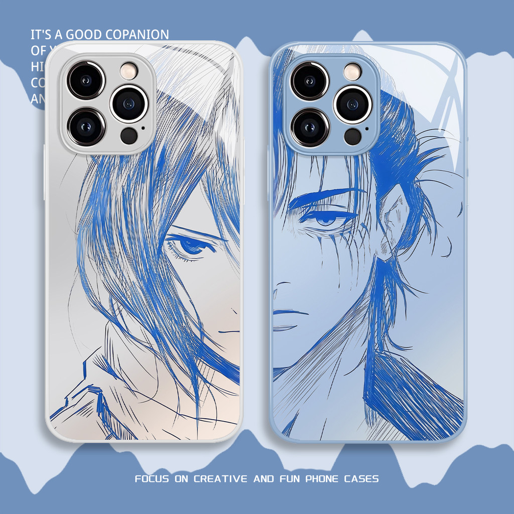 Online Draft Attack on Titan เคสโทรศัพท์เหมาะสําหรับ iQOO13 Mikasa 12 Allen vivos30pro คู่ neo10/11/