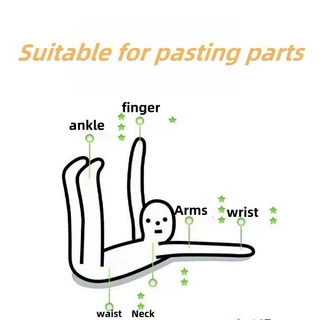 สติกเกอร์รอยสักลายเมฆมืดน่ารักสำหรับข้อมือ กันน้ำ ติดทนนาน 7 วัน