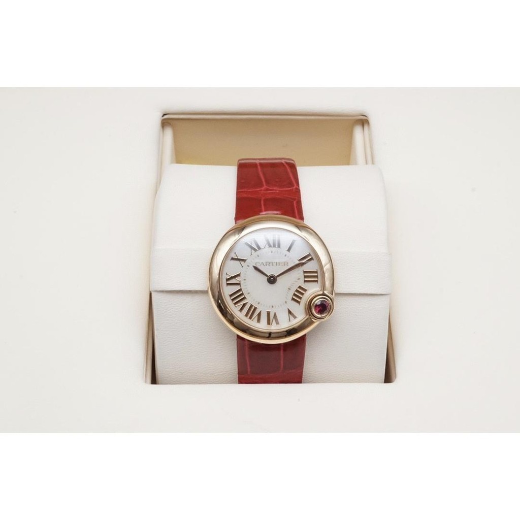 Cartier Cartier Blue Balloon WGBL0007 Ladies Quartz Watch เส้นผ่านศูนย์กลาง 30