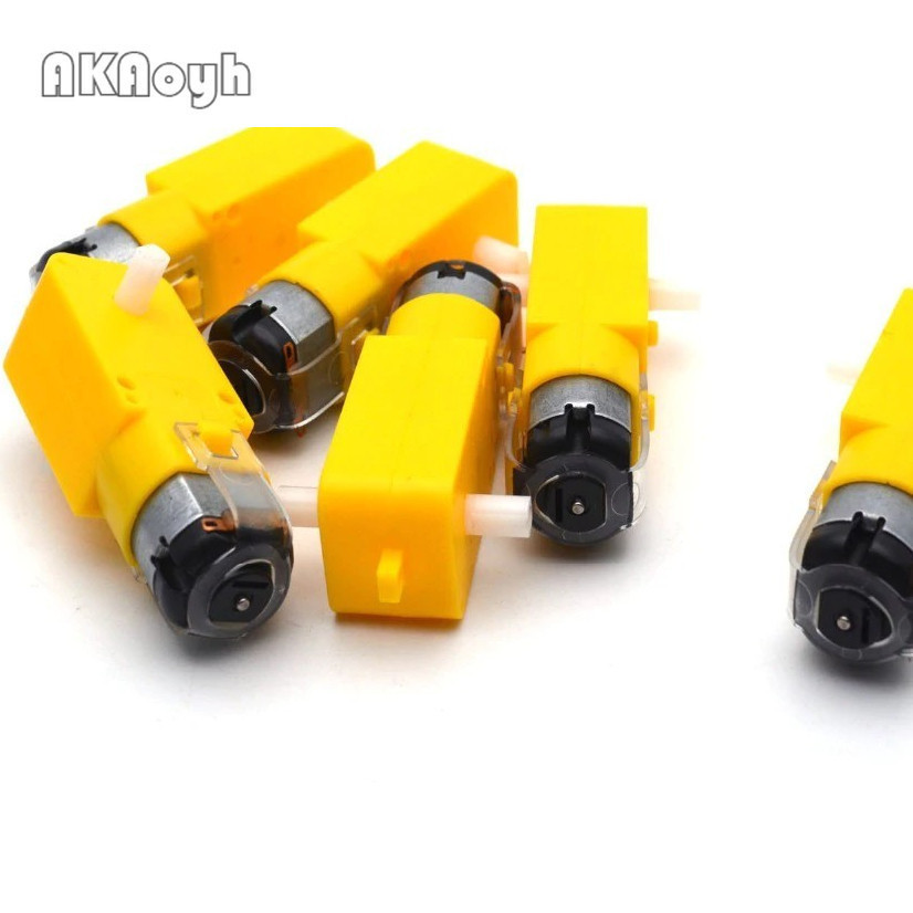 TT มอเตอร์ 130motor สมาร์ทรถหุ่นยนต์เกียร์มอเตอร์สําหรับ Arduino DC 3V-12V DC เกียร์มอเตอร์