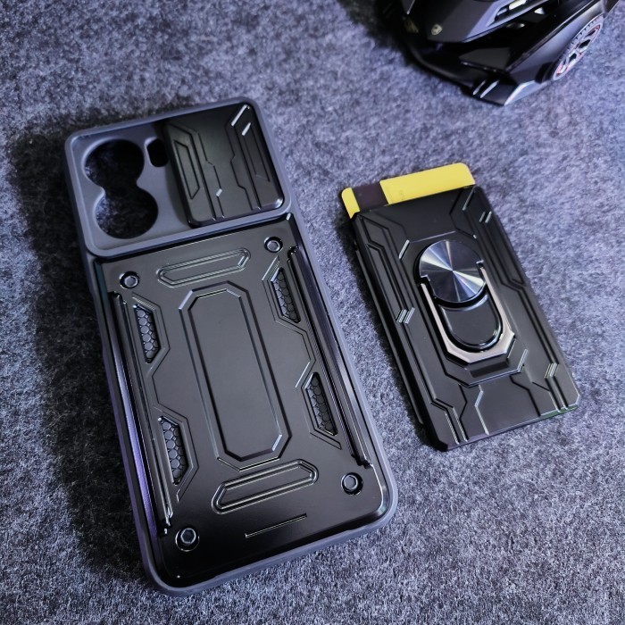 Vivo Y16 - CardX Military Flip Lens Card Ring Armor Case กันกระแทก