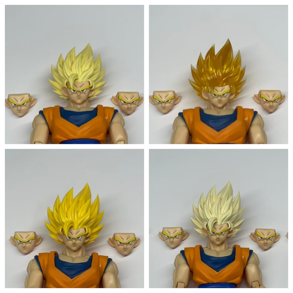 PT shf Dragon Ball Dko Super Saiyan 2 Recast Molded Coloured Soft Head (ป้องกันการเกิดออกซิเดชันและไ