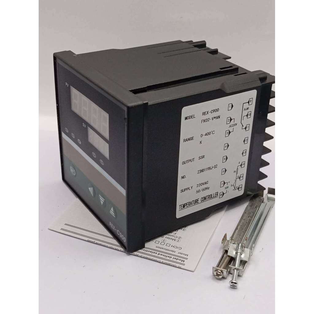 มือ1 REX-C900FK02-V*AN REX-C900FK02-M*AN เครื่องวัดและควบคุมอุณหภูมิ PID REX-C900 220Vac 0-400C