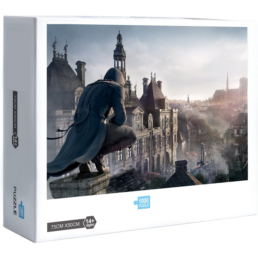 Assassins Creed Unity จิ๊กซอว์ไม้ตกแต่งเกมแบบโต้ตอบ