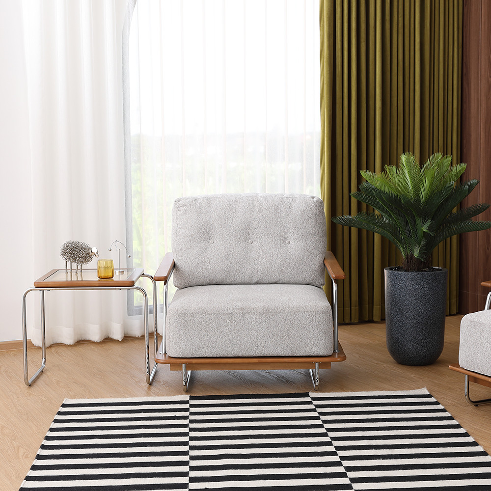 INDEX LIVING MALL โซฟาผ้า 1 ที่นั่ง รุ่นอาซาฮิกาวะ - สีเบจ - รูปที่ 3