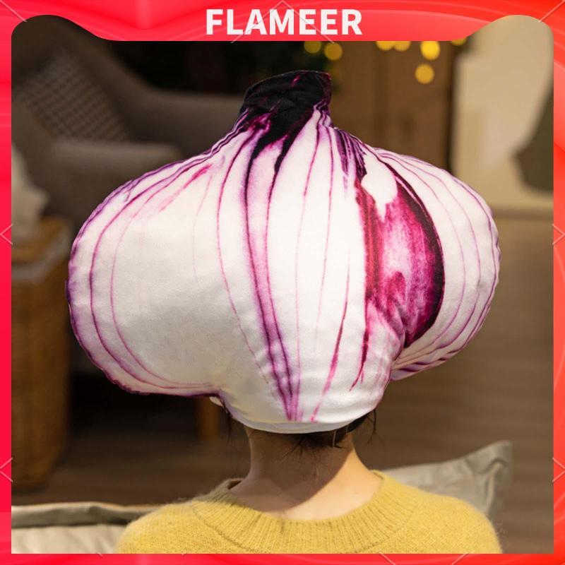 [คนพ่นไฟ] หมวกหัวหอมผู้หญิงผู้ชายชุดแฟนซีนุ่มสร้างสรรค์อบอุ่นสําหรับอุปกรณ์ประกอบฉากภาพฮาโลวีน - รูปที่ 3