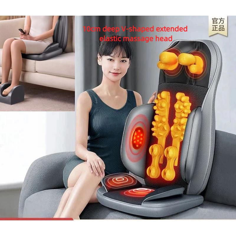 Shiatsu เครื่องนวดคอหลังด้วยความร้อนและการบีบอัด,ลูกกลิ้งคอแบบปรับได้,App Control 2D หรือ 3D ลึกเนื้