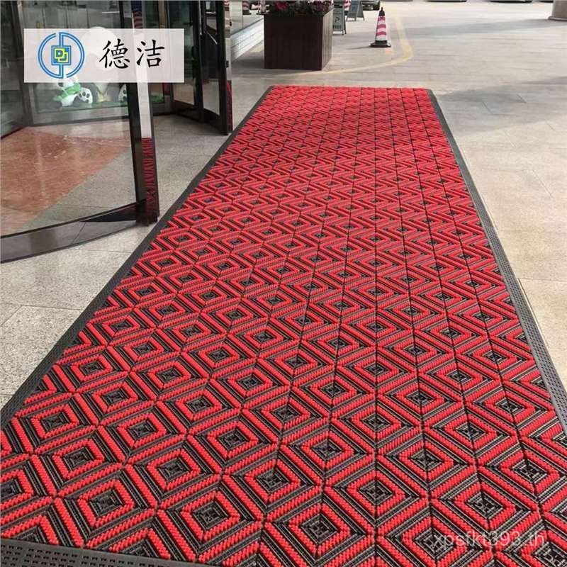 พรมกันลื่น Commercial Entry ประตูเสื่อเท้ากันน้ํากลางแจ้ง Villa ประตูกําจัดฝุ่นแผ่นปูพื้นสามในหนึ่งเ