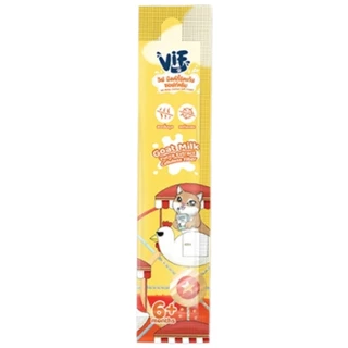 Vif Soft Cream ขนมแมวเลีย ซอฟท์ครีม สูตรนมแพะ ไก่ ทูน่า แซลมอน แมวเลีย ไม่เติมเกลือ ขนาด 15g