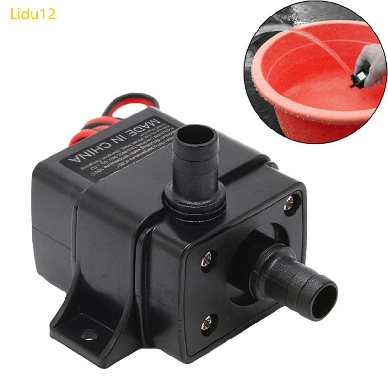 Lidu12 Mini DC12V สําหรับ 240L H มอเตอร์แบบไม่มีแปรงปั๊มน้ําใต้น้ํา