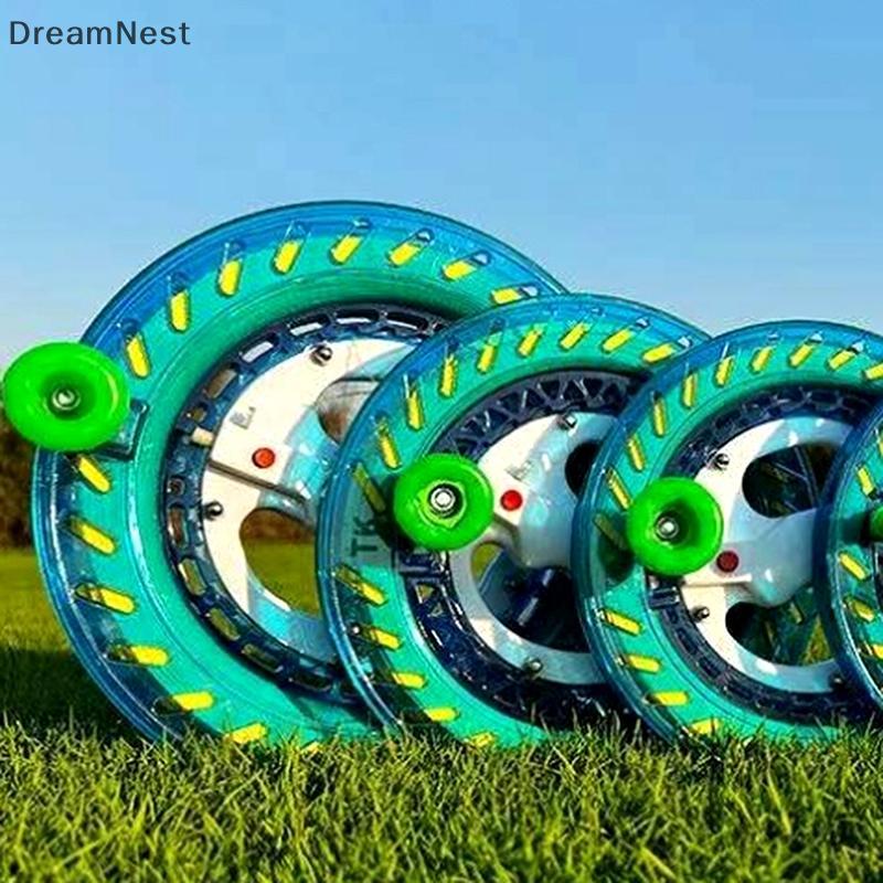 [DreamNest] 1 ชิ้น 200/300/400M Kite Reel Winder Fire ล้อ String Flying Handle เครื่องมือ String Line กลางแจ้งรอบสีฟ้าสําหรับ Fying Kites (th)
