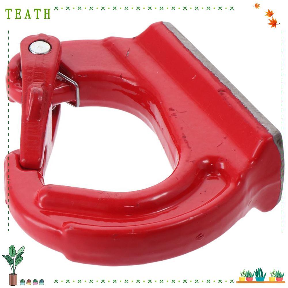 TEATH ตะขอยกสําหรับงานหนัก, 2T 4400lbs ความจุ G80 Weld-on Anchor Hook, Universal สีแดงพร้อมตะขอเชื่อ