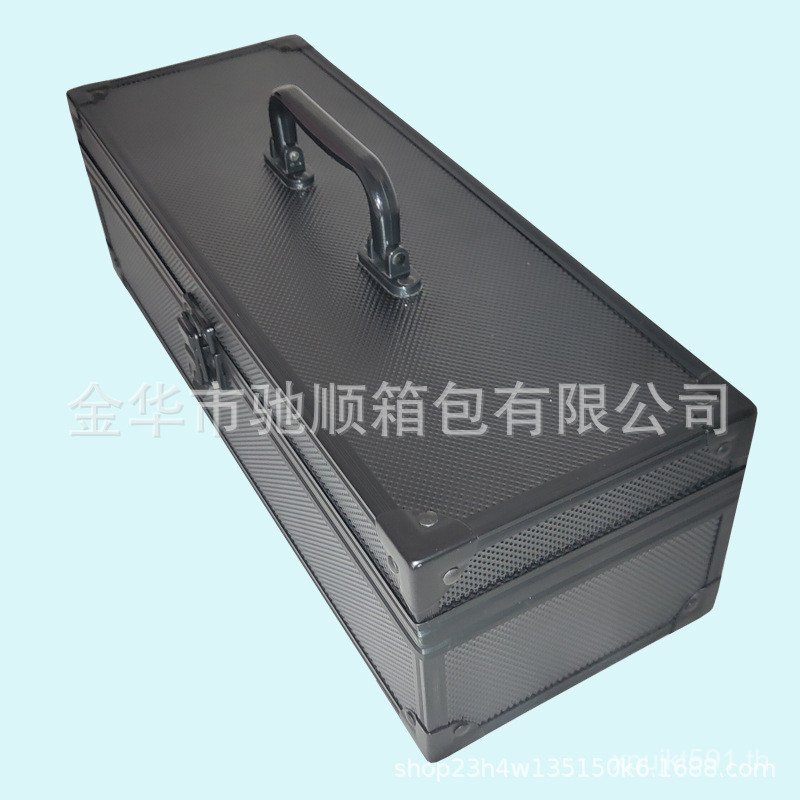 สีดําแบบพกพาขายส่งอลูมิเนียมเกรดทนทาน PSA กล่องเครื่องมืออลูมิเนียมกล่องเก็บการ์ดอิฐกล่องแสดงการ์ด T