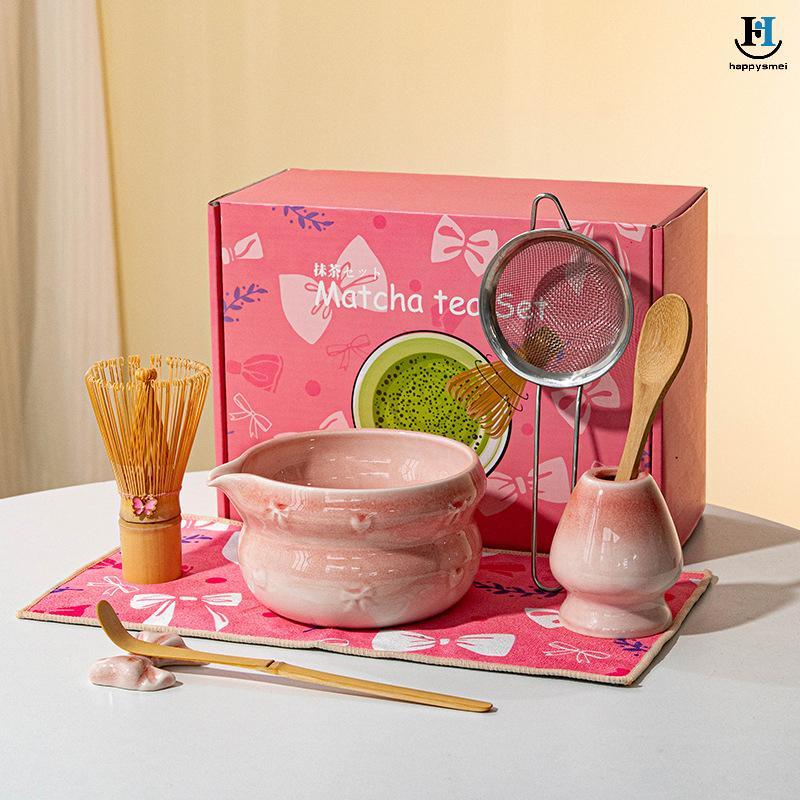 [GA] ชุดน้ําชามัทฉะมูลค่าสูง Kiln-changed Glaze Baibenli Tea Whisk ชุดมัทฉะญี่ปุ่น [TH]