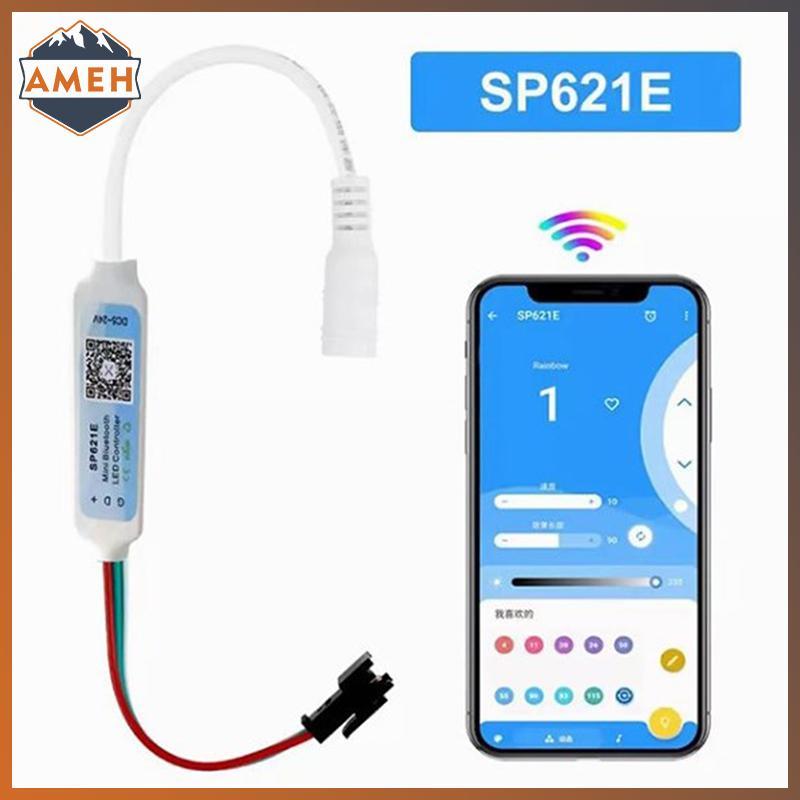 Technicolorepic SP621E Mini RGB Controller สําหรับ WS2811 WS2812 WS2813 LED Strip Light Control -24V