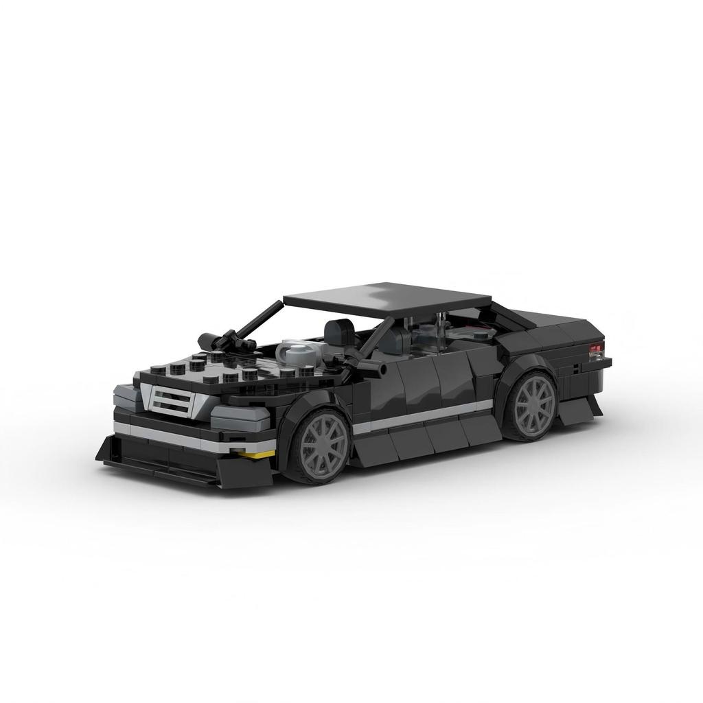 เลโก้ที่เข้ากันได้ของจีน MOC-227199Toyota JZX100 Mark II Black Car Model Series Model Assembly251215