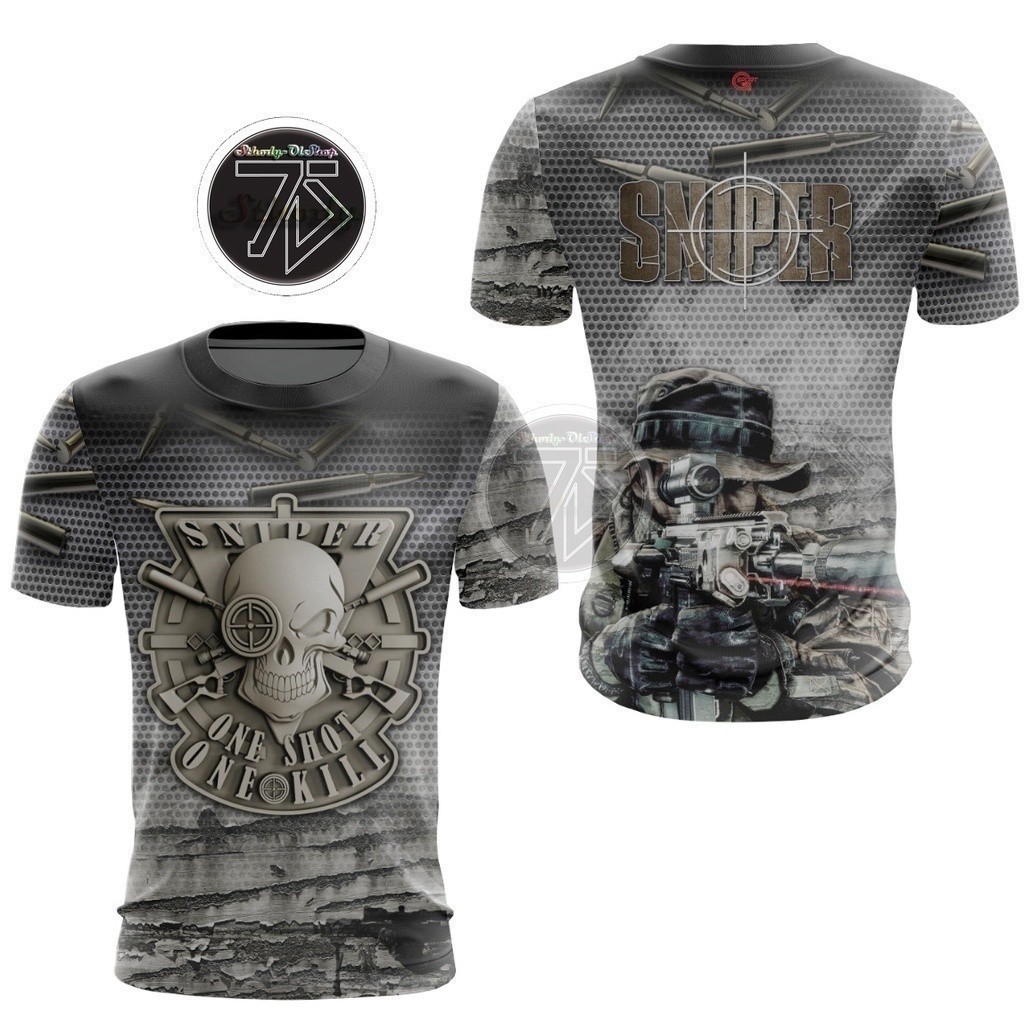 Cool sniper cool jersey อาวุธแฟชั่นพิมพ์เต็ม / คุณภาพ / / snp 02