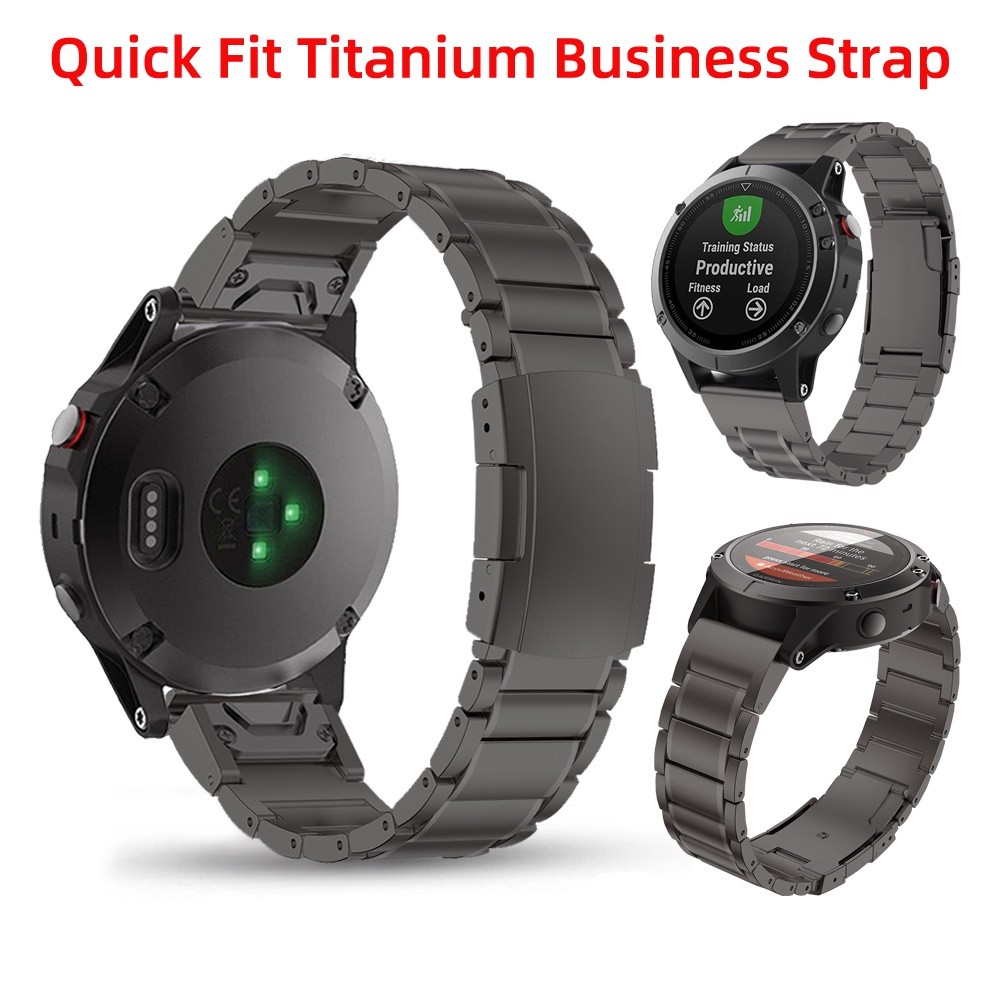สายไทเทเนียม สําหรับ Garmin Fenix 8 47 51 E 7 7X 6 6X pro 5 5X Plus 3 Epix Enduro 3 2 Forerunner 970 965 Titanium strap - รูปที่ 6
