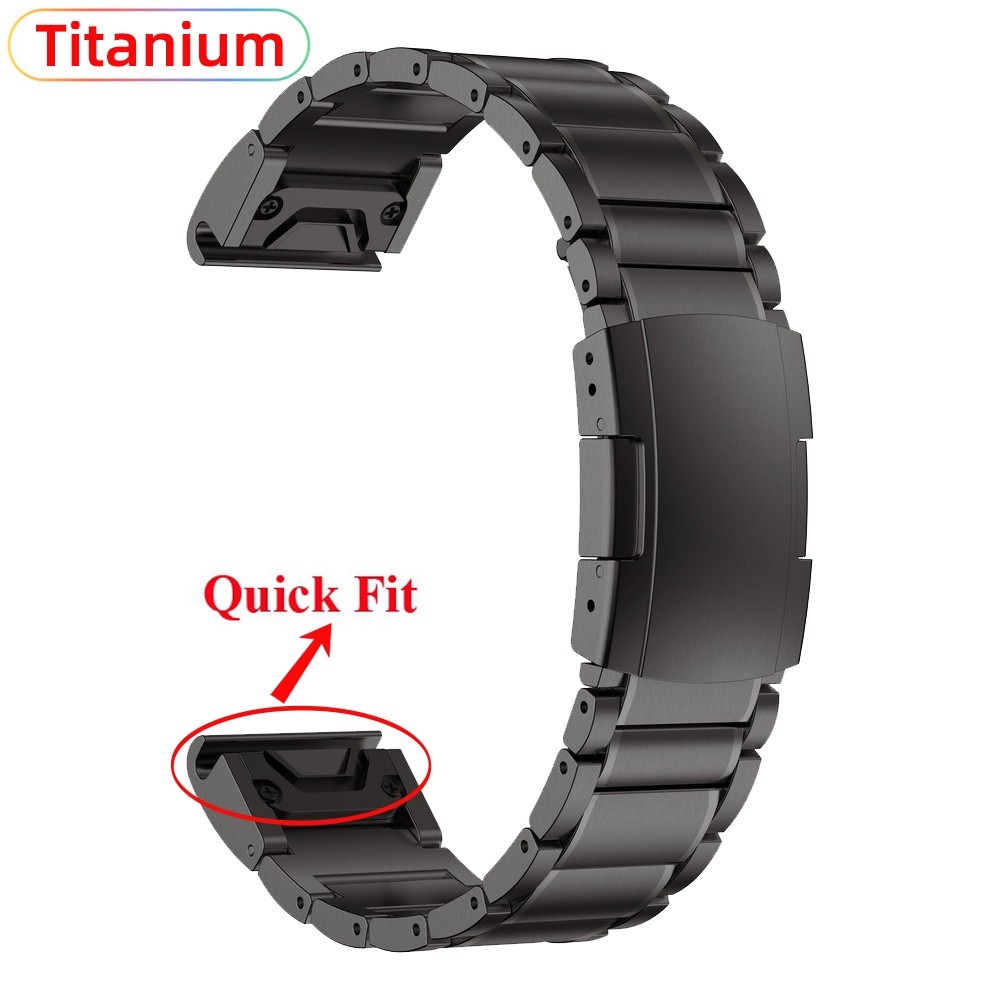 สายไทเทเนียม สําหรับ Garmin Fenix 8 47 51 E 7 7X 6 6X pro 5 5X Plus 3 Epix Enduro 3 2 Forerunner 970 965 Titanium strap - รูปที่ 7