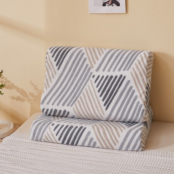 ปลอกหมอนขิด ปลอกหมอน กํามะหยี่นมน้ํายางปลอกหมอนเดี่ยว60x40ปลอกหมอนหน่วยความจําผู้ใหญ่อบอุ่นฤดูใบไม้ร