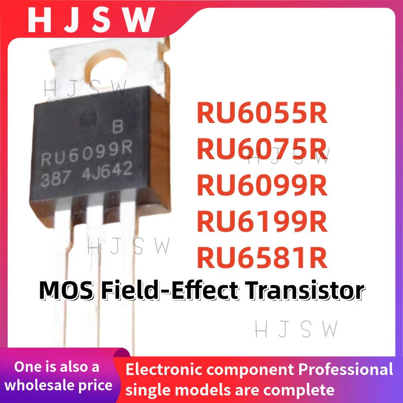 5PCS RU6055R RU6075R RU6099R RU6199R RU6581R RU6055 RU6075 RU6099 RU6199 RU6581 RU TO-220 MOS Field-