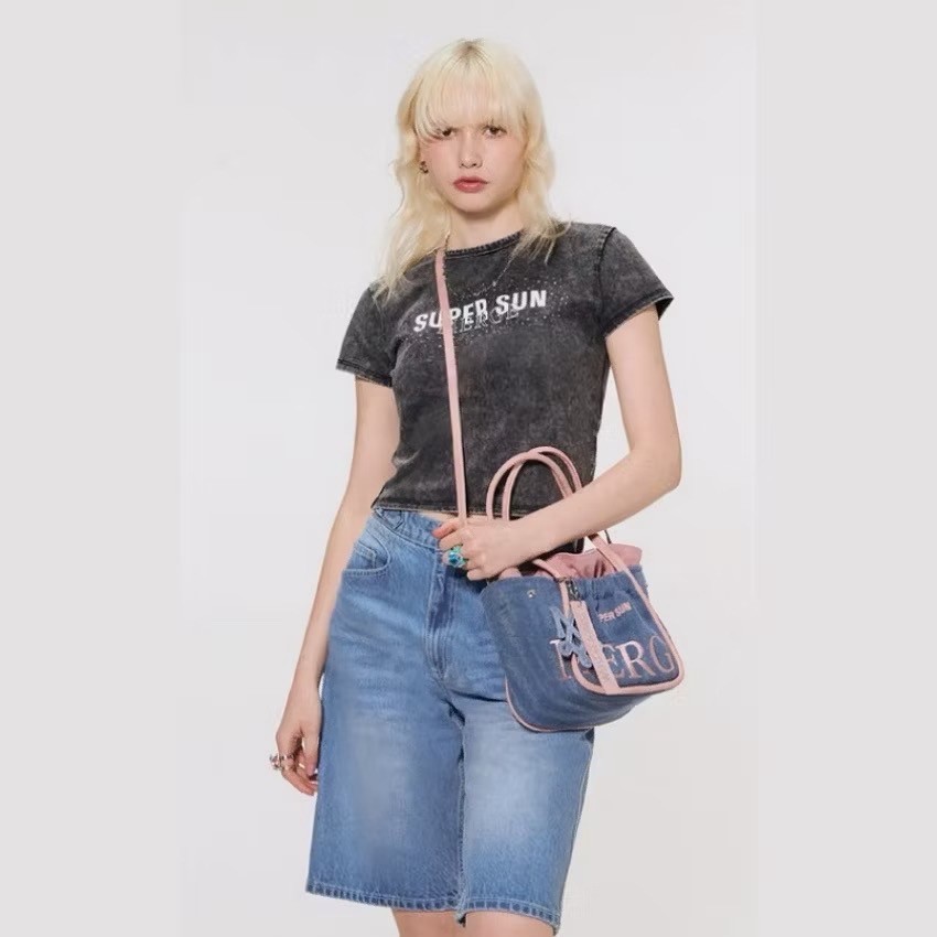 เข้าใหม่พร้อมส่ง🔥🔥 กระเป๋าสะพายข้าง คล้องแขน เมิจ Merge ติดแกรม งานสวยมาก ป้ายห้อย - รูปที่ 6