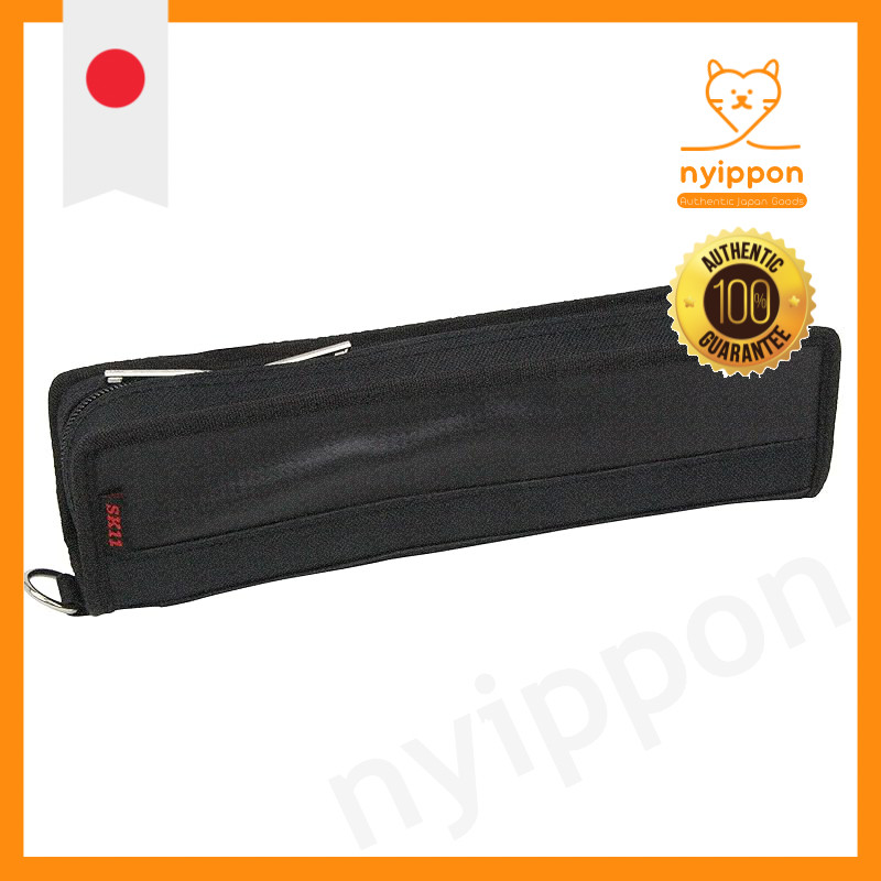 SK11 Slim Tool Case - Large Opening Pen Case Style, Size S, M, L, O, XO - Black
