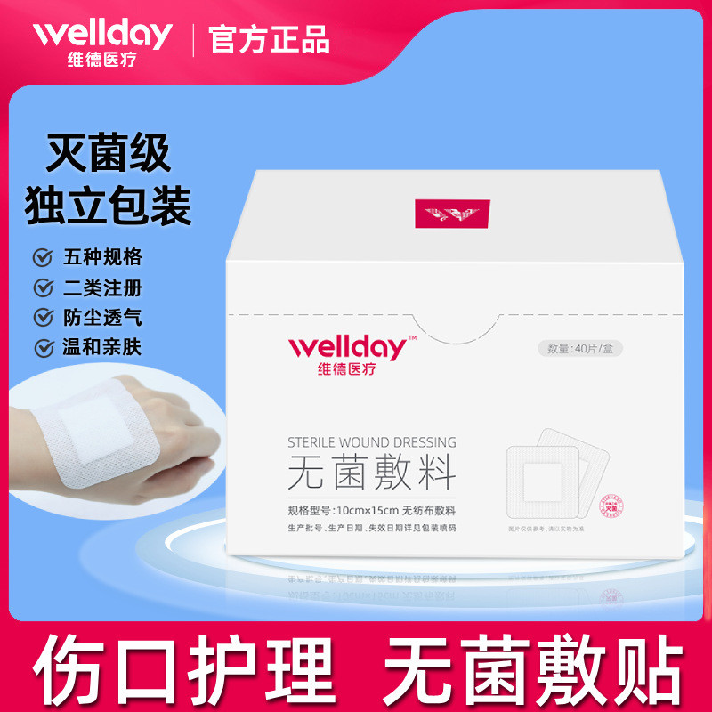 Victor Aseptic Patch ทางการแพทย์ฆ่าเชื้อ Breathable ผ้าไม่ทอหลังคลอด Wound Dressing ผ้าพันคอขนาดใหญ่
