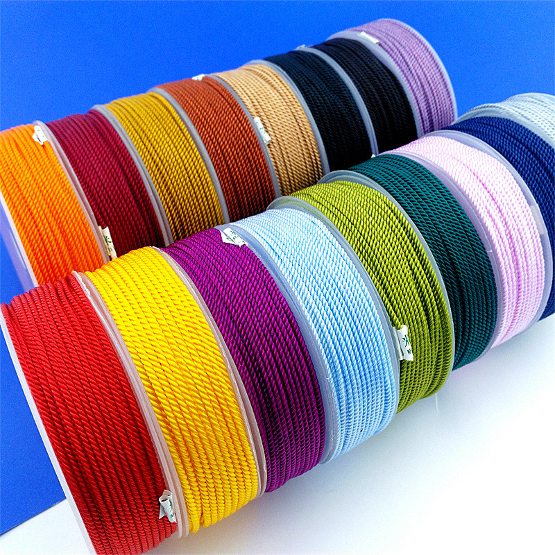Boting Milan Thread DIY ทอมือหลากสีสร้อยคอเชือกเชือกเส้นเล็กโทรศัพท์มือถือเชือกทอมือลวด ECU7