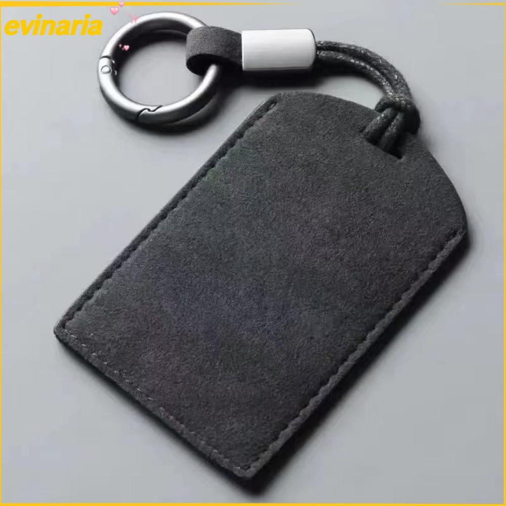ฝาครอบกุญแจ EVINARIA, ใบอนุญาตหนังแท้ NFC PVC Card Cover Car NFC Card Holder, Light Luxury Mini Protector Cover อุปกรณ์เสริมอัตโนมัติ
