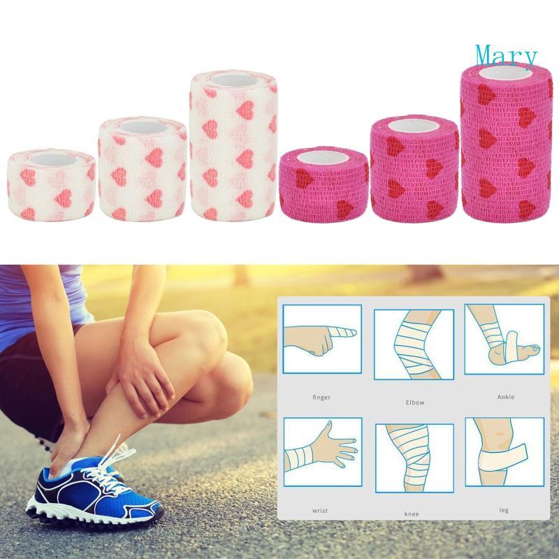 Mary Self Adhesive Bandages Pre Wrap Athletic Elastic Cohesive Bandage สําหรับกีฬาการบาดเจ็บ Treatme
