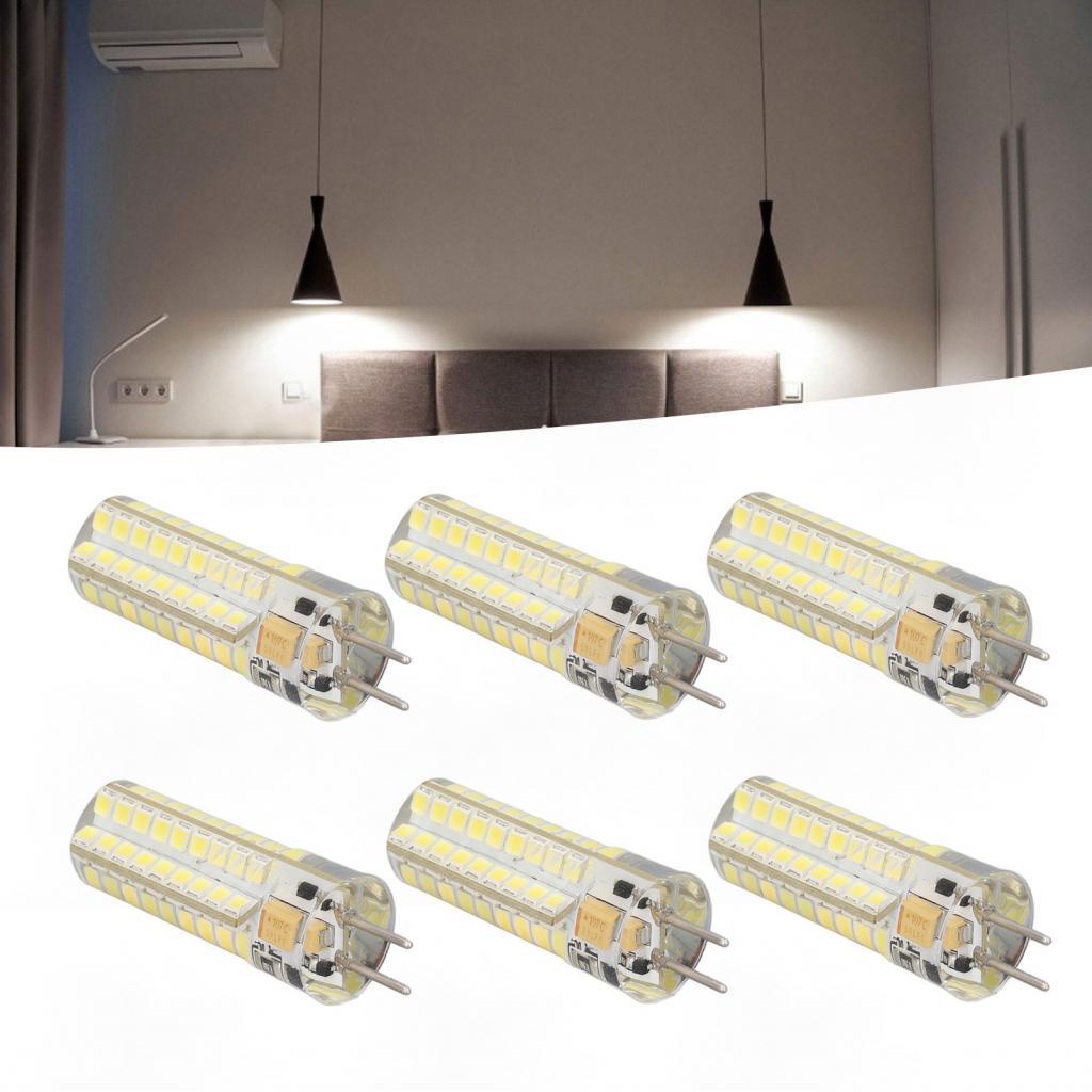 หลอดไฟ LED ข้าวโพด 360 องศา AC DC12V 700lm GY6.35 72 LEDs ติดตั้งง่ายสำหรับโคมไฟพัดลมเพดาน