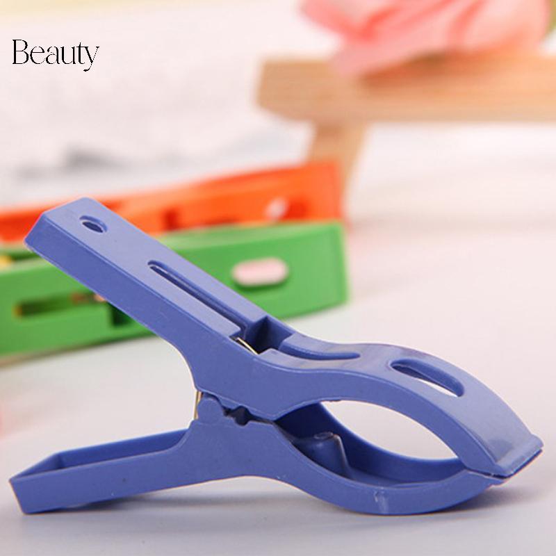 Massivedeals 8ps/set Hanger Clips พลาสติกขนาดใหญ่ Windproof Beach Towel Clothes Pins Spring Clamp Clothespin ที่มีประสิทธิภาพร้อนใหม่ราคาถูกใหม่