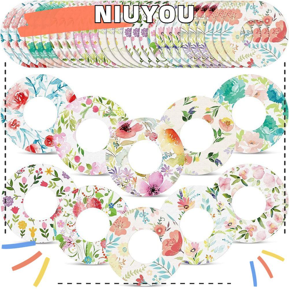 แผ่นแปะกาว NIUYOOU เทปเซ็นเซอร์ CGM ที่เหมาะกับผิวการ์ตูน Overpatches กันน้ําและกันเหงื่อ แผ่นแปะกันน้ําสีสันสดใสสําหรับ FreeStyle Libre 2/3 ป้องกันทุกวัน