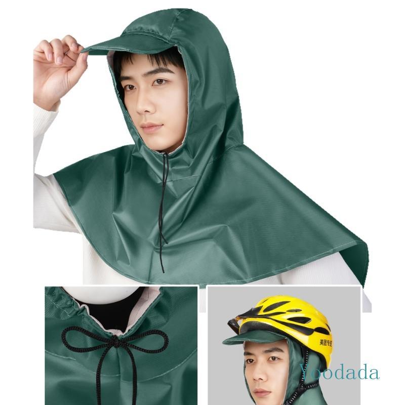 Yoo Cycling Rain Cover Hood Breathable Waterproof Head Shoulders Downpours ปกป้อง