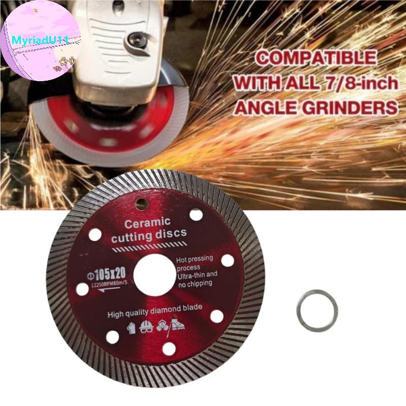 MyriadU 4 นิ้ว 105 มม.Super Thin Diamond Cutting Disc สําหรับเซรามิคหินอ่อนไม่มีรอยต่อ Trim Cutting 