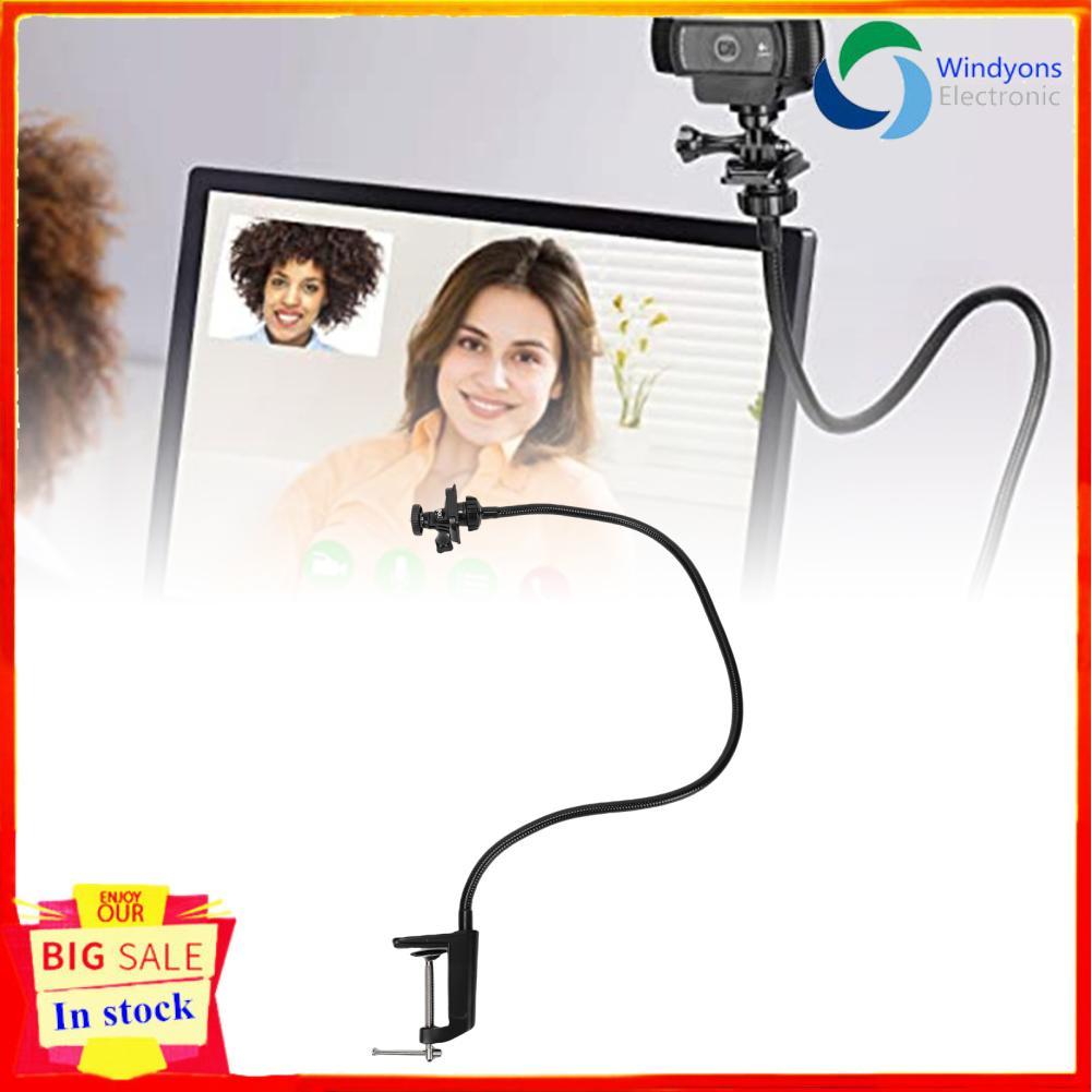 Windyons Windyons Wisoqu ขาตั้งเว็บแคม Gooseneck Mount Arm พร้อมสกรู 1/4 นิ้ว 360 ลูกหมุนสำหรับ C922