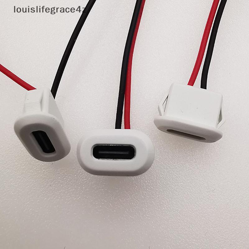 USB Type C Connector Type-C พร้อมการ์ด Bule หญิง Fast CHARGING Ja พอร์ต USB-C ปลั๊กชาร์จ Soe โคมไฟตั้งโต๊ะรูปไข่พอร์ตชาร์จ