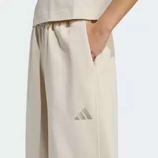adidas ไลฟ์สไตล์ กางเกงขากว้างผ้าฟลีซทรงหลวม ALL SZN ผู้หญิง สีเบจ JY7796