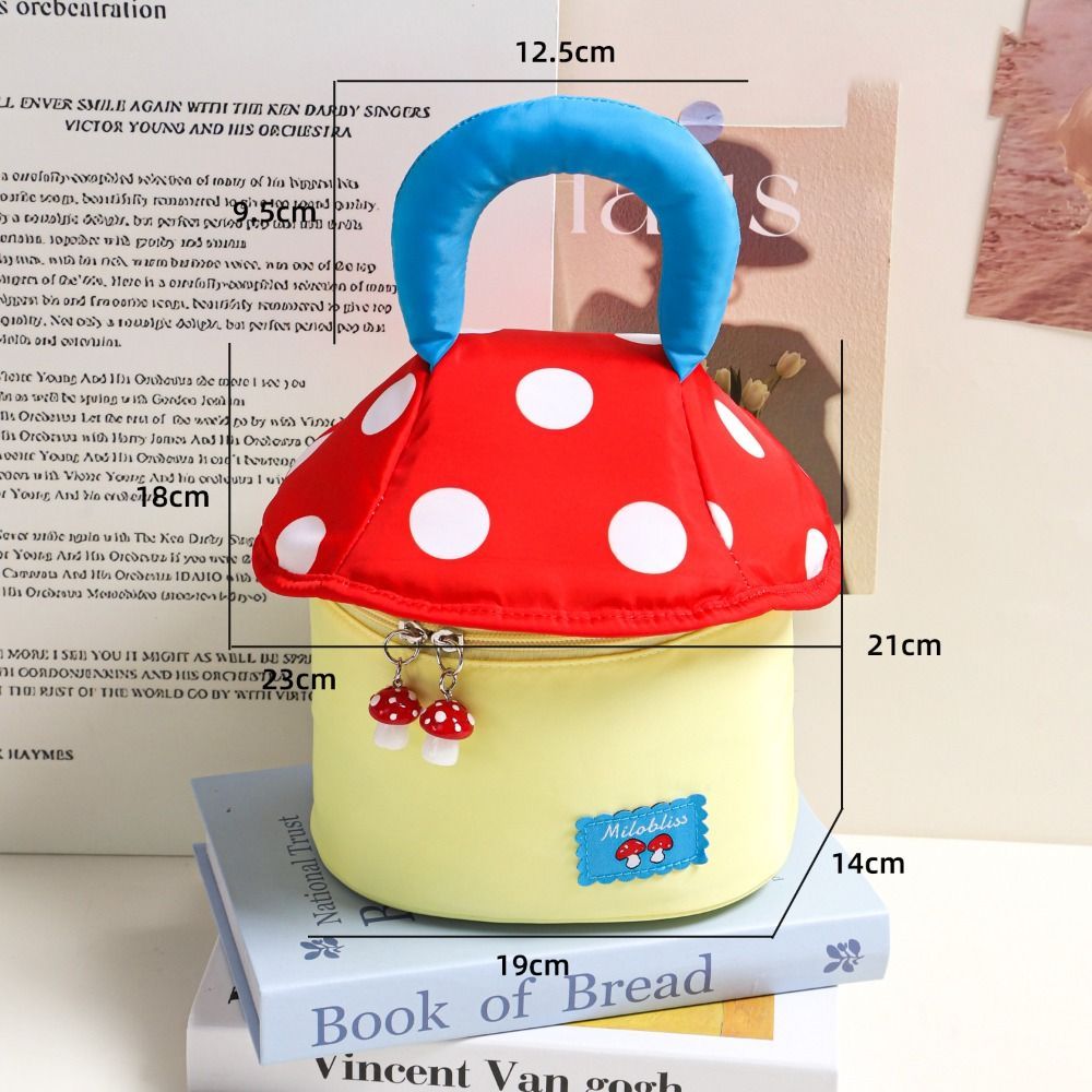 GETCOUPON Toiletry Bag กระเป๋าเดินทาง, กระเป๋าเครื่องสําอางแต่งหน้ารูปเห็ดความจุขนาดใหญ่, ที่เก็บแบบพกพา Travel Organizer - รูปที่ 2